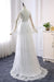 Empire Waist Long Sleeve Lace Tulle Wedding Dress - Wedding Dresses