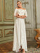 Evening Dress Bateau Neck Chiffon Floor Length Applique Social Dinner Dresses Party Gown