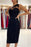 Evening Dresses Short Black Cocktail Dresses with Sequins One Shoulder Party Dress - Prom Dresses