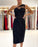 Evening Dresses Short Black Cocktail Dresses with Sequins One Shoulder Party Dress - Prom Dresses