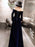 Evening Dresses Velvet Long Sleeve Off Shoulder Maxi Formal Gowns