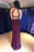 Excellent Excellent Graceful Two Piece Grape Mermaid Open Back Prom Long Beading Evening Dress - Prom Dresses