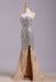 Excellent Wonderful Elegant Sexy Sweetheart Sequined Prom Strapless Mermaid Split Rhinestone Evening Dress - Prom Dresses