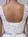 Fancy V-Neck Lace Up Sleeveless A Line Wedding Dresses - wedding dresses