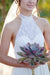 Fashion A-line Halter Sleeveless Backless Chiffon Beach Wedding Dress - Wedding Dresses