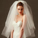 Fashion Mesh Two Layers Veils With Comb Wedding Veils | Bridelily - wedding veils