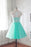 Fashion Round Neck A Line Short Homecoming Dress with Lace Cheap Sweet 16 Dresses - Prom Dresses