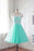 Fashion Round Neck A Line Short Homecoming Dress with Lace Cheap Sweet 16 Dresses - Prom Dresses