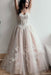 Floor Length Sweetheart Tulle Wedding with Lace Appliques Long Dress - Wedding Dresses