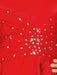 Flower Girl Dresses Red Jewel Neck Satin Fabric Sleeveless Floor Length A Line Beaded Kids Party Dresses