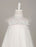 Flower Girl Dresses Boho  Tulle Lace Illusion A Line Toddler's Dinner Swing Dress