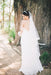 Flowy Off the Shoulder Chiffon Beach Simple Long Pleated Wedding Dress - Wedding Dresses