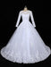 Glamorous Long Sleeves Lace Applique Tulle Wedding Dresses - wedding dresses