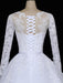 Glamorous Long Sleeves Lace Applique Tulle Wedding Dresses - wedding dresses