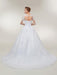 Glamorous Long Sleeves Lace-Up Ball Gown Wedding Dresses - wedding dresses