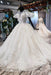 Gorgeous Ball Gown Big Princess Sleeves Wedding Dress - Wedding Dresses