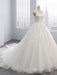 Gorgeous Lace-Up Sweep Train Ball Gown Wedding Dresses - wedding dresses