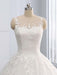 Gorgeous Lace-Up Sweep Train Ball Gown Wedding Dresses - wedding dresses