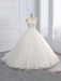 Gorgeous Lace-Up Sweep Train Ball Gown Wedding Dresses - Ivory / Floor Length - wedding dresses