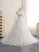 Gorgeous Long Sleeves Lace Ribbon Tulle Wedding Dresses - Ivory / Floor Length - wedding dresses