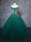 Gorgeous Off Shoulder Beaded Green Tulle Long Prom Dresses, Beaded Green Formal Evening Dresses, Beaded Ball Gown 