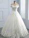 Gorgeous Off-The-Shoulder Lace Ball Gown Wedding Dresses - Ivory / Floor Length - wedding dresses
