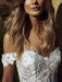 Gorgeous Open Back Appliques Tulle A-line Wedding Dresses - wedding dresses