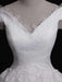 Gorgeous V-Neck Lace Tulle Ball Gown Ruffles Wedding Dresses - wedding dresses