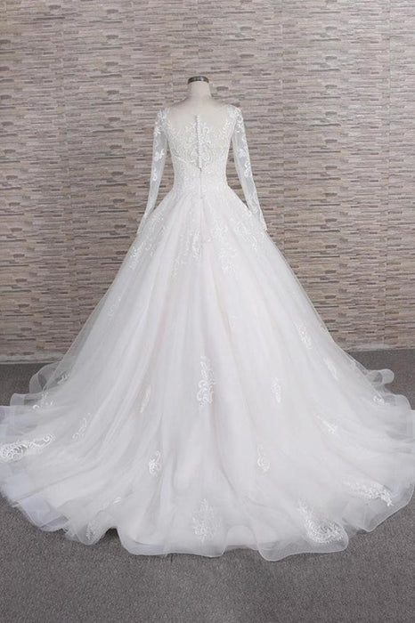 Graceful Appliques Romantic Bohemian Wedding Dresses 2020 - Bridelily