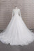 Graceful Appliques Long Sleeve A-line Wedding Dress - Wedding Dresses