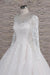 Graceful Appliques Long Sleeve A-line Wedding Dress - Wedding Dresses