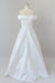 Graceful Off Shoulder Satin Ball Gown Wedding Dress - Wedding Dresses