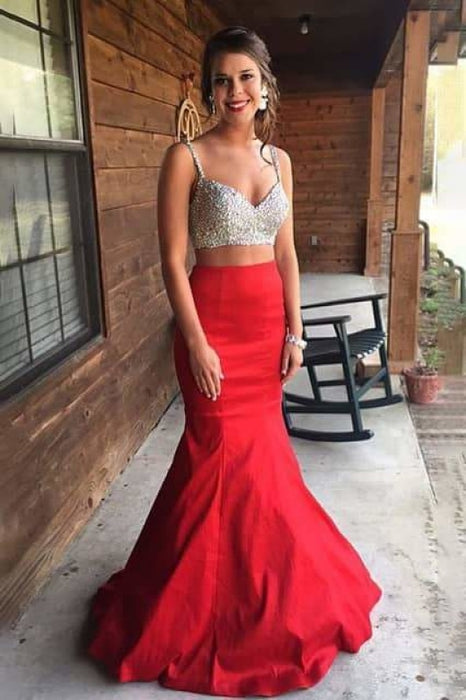 Graceful Two Piece Cheap Prom Dresses - Bridelily