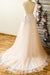 Graceful V-neck Appliques Lace Tulle Wedding Dress - Wedding Dresses