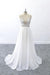 Graceful V-neck Lace Chiffon A-line Wedding Dress - Wedding Dresses