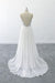 Graceful V-neck Lace Chiffon A-line Wedding Dress - Wedding Dresses