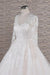 Graceful V-neck Long Sleeve Appliques Wedding Dress - Wedding Dresses