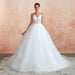 Halter Open Back Appliques Tulle Wedding Dress - Wedding Dresses