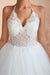 Halter Open Back Appliques Tulle Wedding Dress - Wedding Dresses