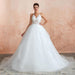 Halter Open Back Appliques Tulle Wedding Dress - Wedding Dresses