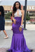 High Collar Sleeveless Floor Length Open Back Prom Dresses - Prom Dresses