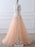 High Neck White Lace Appliques Pink Long Prom Dresses 2020, Pink Lace Formal Dresses, Pink Evening Dresses