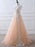 High Neck White Lace Appliques Pink Long Prom Dresses 2020, Pink Lace Formal Dresses, Pink Evening Dresses