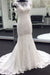 Illusion Cap Sleeve Lace Mermaid Wedding Dress - Wedding Dresses