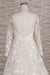 Illusion Long Sleeve Applqiues Tulle Wedding Dress - Wedding Dresses