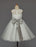 Ivory Flower Girl Dress With Bow Sash Chiffon Satin