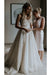 Ivory Lace Applique Tulle Sweetheart Strapless A-Line Beach Wedding Dress - Wedding Dresses
