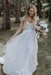 Ivory Lace Applique Tulle Sweetheart Strapless A-Line Beach Wedding Dress - Wedding Dresses