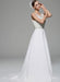Ivory Wedding Dress Illusion Rhinestone Lace Satin Wedding Gown