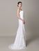 Ivory Wedding Dress Strapless Tiered Flowers Lace Wedding Gown